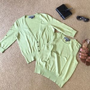 Josephine Chaus Cardigan and Tank Set